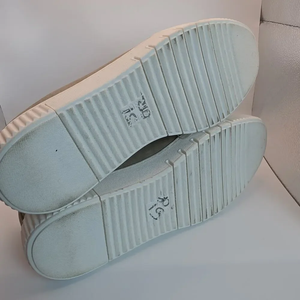 Naturalizer Sport Women's Size 11 Slip On Sneakers Taupe Chain Casual Shoes